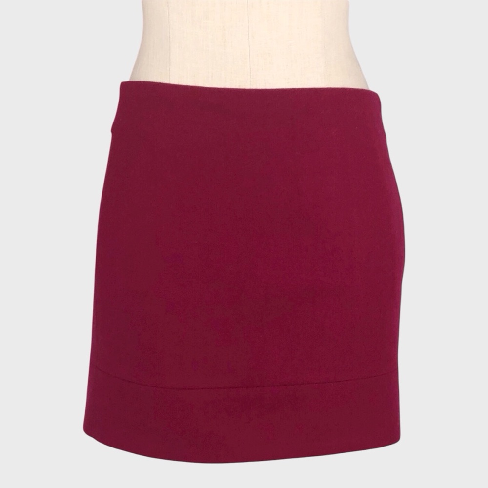 J Crew Double Serge Wool Mini Skirt